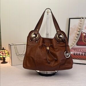 Michael Kors Leather Hobo Shoulder Bag